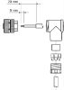 Picture of Anduripistik M12 4-pin, 90°, A-coded, kruviklemm, kaablile 3...6.5mm, SICK